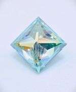3.25 Ct Mint Green Princess Cut Fire Lab Simulated Diamond