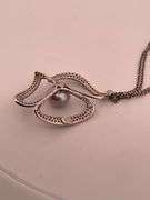 18K WHITE GOLD NECKLACE WITH PENDANT