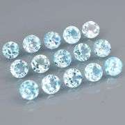 Matched! 15 piece 9.50ct full fire sky blue Topaz set!