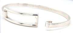 Tiffany & Co silver rectangle bangle bracelet