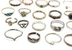 Group lot of Vintage 925 sterling silver rings