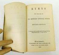 1866 Methodist Hymns Miniature Leather Book