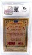 Oswald Peraza Onyx Vintage Autographed Baseball Card, 9.5MT+