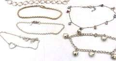 Group lot of 11 vintage 925 sterling silver bracelets