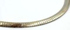 Italian 925 sterling silver omega necklace