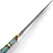 Damascus Steel Hunting Knife Camel Bone Handle