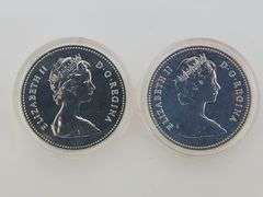 1979 Griffon & 1980 Artic Region Polar Bear - Proof Canadian Silver Dollars
