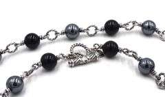 David Yurman Bijoux onyx and Hemitite necklace