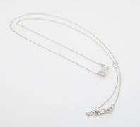 Emerald Cut Diamond Solitaire Necklace