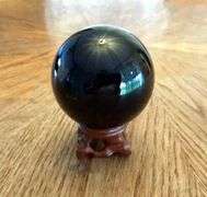 Black Obsidian Crystal Sphere