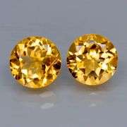 Sparkling! Look at this huge 7.31ct natural pair of Citrines!