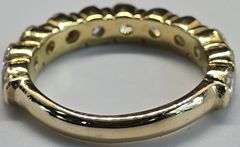 14K Yellow Gold Round Brilliant Cut Diamond Ring