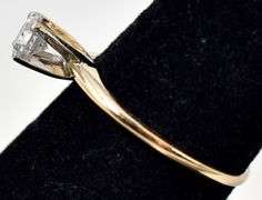 Stunning 14K Yellow Gold Solitaire Diamond Ring