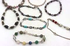 Group lot of 11 vintage 925 sterling silver bracelets