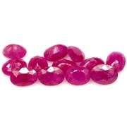 Heavy 12.14ct 12 piece Ruby set -Heated only!!