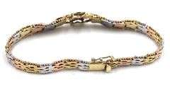 Set of 925 sterling silver necklace and bracelet