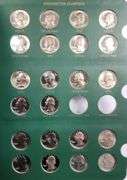 1965-1998 Washington Quarters Album Including Proofs