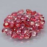 Untreated! Rare color! 4.21ct Imperial red Sapphire set!!!