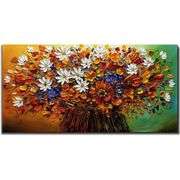 Oil on Canvas Flower Artwork