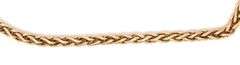 Smooth Feeling, Durable 14K YG Wheat Style Bracelet