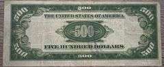 $500 Bill From 1928
