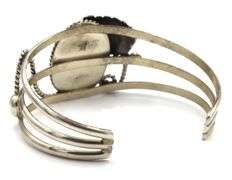 925 Sterling silver signed turquoise cuff bangle
