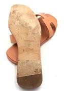 Hermes orange Joey Epsom calfskin oran sandals