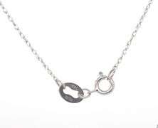 14kt White gold 0.15ctw round brilliant cut diamond pendant on chain
