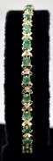Wonderful 14K Yellow Gold Emerald Bracelet