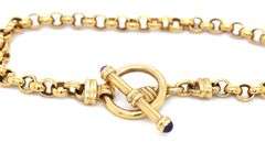 Practical 14K YG Rollo Link Bracelet