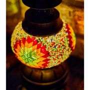 Handmade Mosaic Table Lamp with Bronze Base