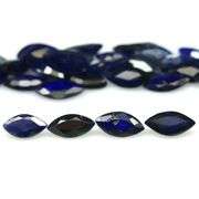 Heated only! 10.89ct ink blue Sapphire set from Madagascar!