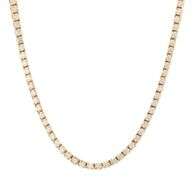12.95ctw Round Diamond Tennis Necklace in 14K