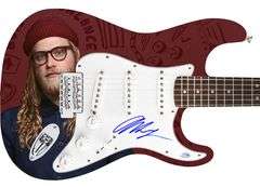 Allen Stone Autographed Signed 1/1 Custom Graphics Photo Guitar ACOA