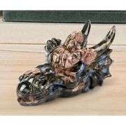Hand-Carved Gemstone Dragon Head