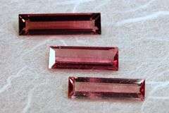 Graceful Natural Pink Tourmaline - Lot of 3