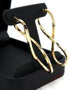 14kt Yellow gold twisted hoop earrings