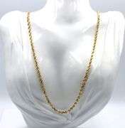 10kt Yellow gold Rope chain necklace