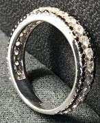 GORGEOUS 14K WHITE GOLD NATURAL DIAMOND WEDDING BAND