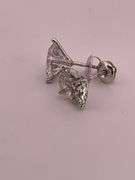 8.00 Carat Round Cut Lab Grown Diamond Stud Earring 14K IGI Certified