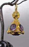 Fabulous 18K Antique Amethyst Watch Fob
