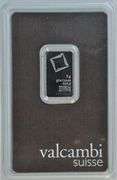Valcambi Suisse 5 gram pure .999 Platinum Bar. Serial #