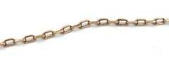14kt Yellow gold oval link chain necklace