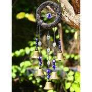 Bells with Blue Watchful Eye Chimes