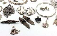 Big Group lot of vintage 925 sterling silver mixed jewelry