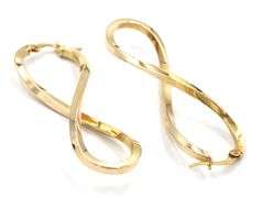 14kt Yellow gold twisted hoop earrings