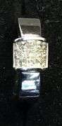 14K WHITE GOLD NATURAL DIAMOND WEDDING BAND