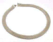 925 Sterling silver Tiffany & Co somerset mesh necklace