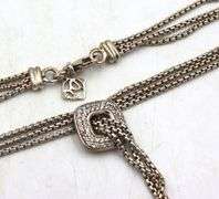 David Yurman waterfall lariat tassel with diamonds