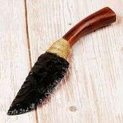 Obsidian Blade with Wooden Handle